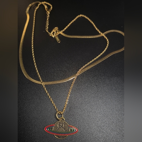 Gucci Gold Pendant Necklace. Atolea 18kt Gold PVD , Stainless Stell Chain. - Picture 6 of 6